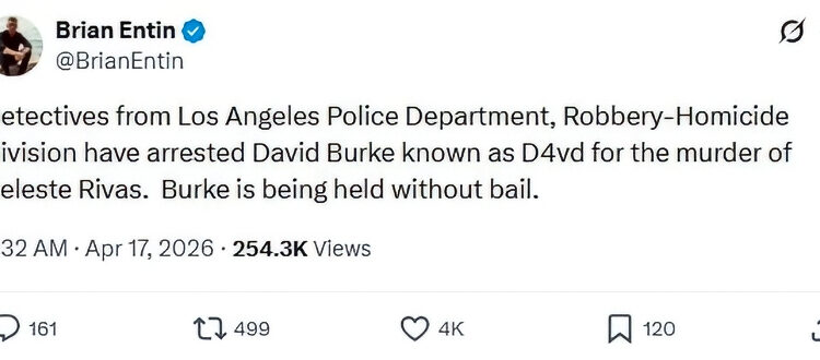 The arrest news on X – Brian Entin (1)