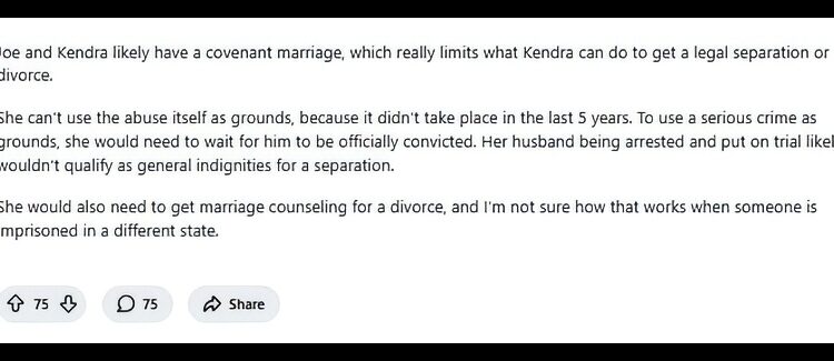 The divorce discussion – rduggarsnark – Reddit