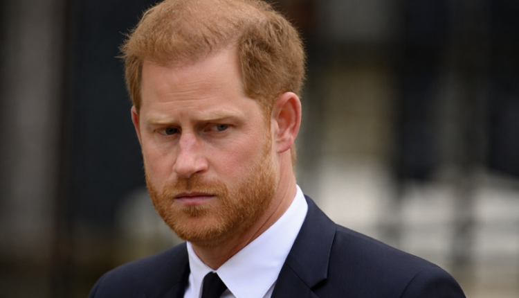 Prince Harry sad