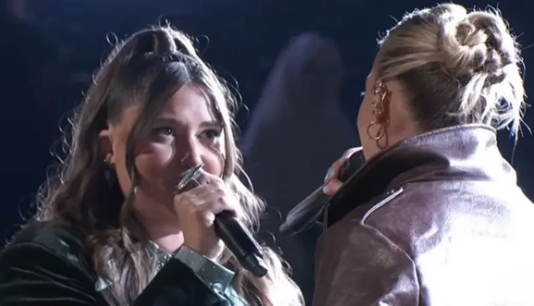 Kayleigh Mathews and Lillie Kolich perform _Girl Crush_ – Image Credit – The Voice – YouTube
