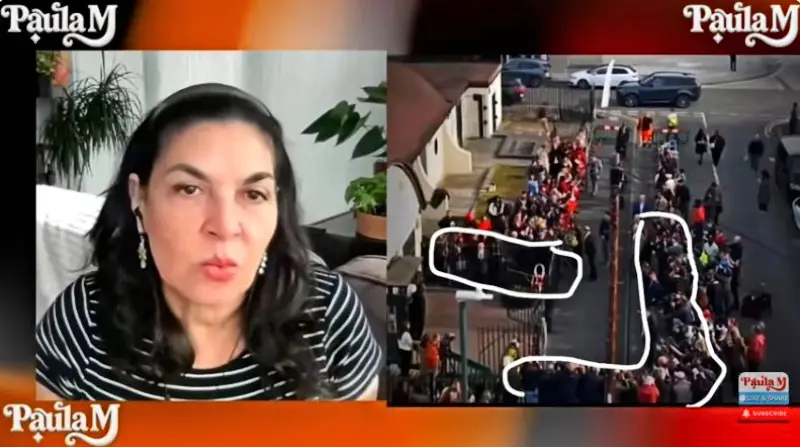 Paula claimed many onlookers were reporters - via Paul M Channel - YouTube
